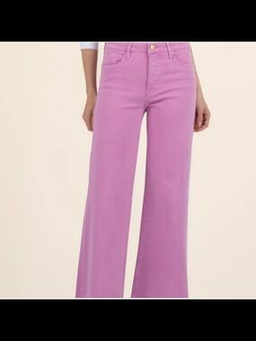 Kut from the Kloth Pink Wide Leg Jeans